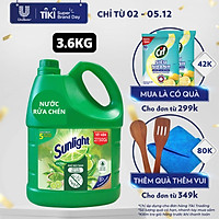 Nước Rửa Chén Khử Mùi Tanh Sunlight Matcha Trà Nhật Mới (3.6kg / Chai)