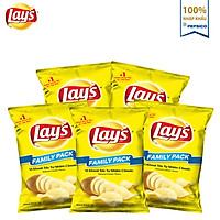 Combo 5 Bánh Snack Khoai Tây Lay's vị Khoai Tây Tự Nhiên 150g Cho Cả Nhà - Family Pack Siêu Tiết Kiệm