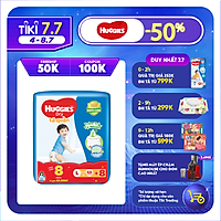 Tã Quần Huggies Dry Tràm Trà Tự Nhiên Gói Cực Đại L68 (68 miếng) + Tặng 8 miếng