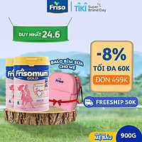 2 lon sữa Bột Friso mum Gold Hương Vani (900g) - Tặng 1 túi bỉm sữa cho mẹ