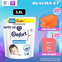 Nước Xả Làm Mềm Vải Comfort Chăm Sóc Dịu Nhẹ Cho Da Nhạy Cảm 3.8L