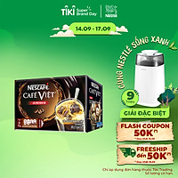 Cà phê hòa tan NESCAFÉ Café Việt Cà phê đen đá - Hộp 15 gói x 16 g