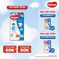 Tã Dán Huggies Dry Gói Cực Đại XL62 (62 Miếng) - Bao Bì Mới