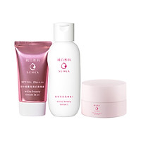 Bộ sản phẩm Senka đánh thức làn da trắng hồng (CC Serum Senka 40g + Senka White Beauty Lotion I 200ml + Senka White Beauty Glow Gel Cream 50g)