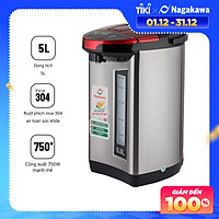 Bình Thủy Điện 3 Mức Nhiệt Nagakawa NAG0405 (5.0 Lít) - Hàng Chính Hãng
