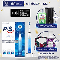 Bàn Chải Điện P/S S100 PRO - Công Nghệ Sóng Âm, Chải Sạch Mảng Bám Tới 10X - Xanh Ombre