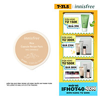 Mặt Nạ Ngủ Dạng Hủ Từ Gạo Innisfree Capsule Recipe Pack Rice (10ml) - 131170951