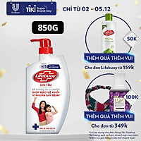 Sữa tắm 850g Lifebuoy Sạch khuẩn Bảo vệ khỏi 99.9% vi khuẩn gây bệnh tốt nhất Bảo vệ vượt trội 10 Mạnh mẽ với thành phần chứa ion Bạc+ hỗ trợ cùng đề kháng da tự nhiên