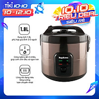 Nồi Cơm Điện Nắp Gài Lòng Niêu Nagakawa NAG0133 (1.8 Lít) - Hàng Chính Hãng
