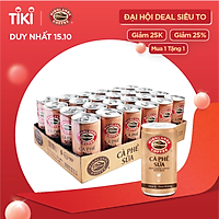 Thùng 24 Cà phê lon Cà Phê Sữa Đá Highlands Coffee (185ml/Lon)