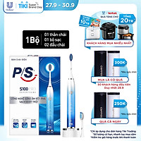Bàn Chải Điện P/S S100 PRO - Công Nghệ Sóng Âm, Chải Sạch Mảng Bám Tới 10X - Xanh Ombre