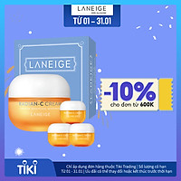 Bộ Kem Dưỡng Trắng Da Làm Mờ Đốm Nâu Laneige Radian-C Cream 50ml + 30ml