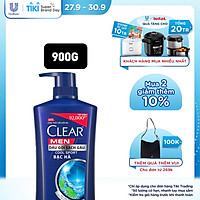 Dầu Gội Đầu Cho Nam Clear Men Cool Sport Bạc Hà Đánh Bay Gàu, Ngứa Và Vi Khuẩn Mát Lạnh Cực Đỉnh Suốt Ngày Dài 900g