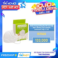 Khẩu Trang Chống Bụi 3D Cao Cấp N96+ (Không Van) Safelife Safemask (Hộp 5 Cái)