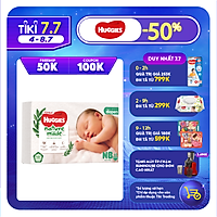 Tã Dán Siêu Cao Cấp Huggies Platinum Naturemade NB60 (60 Miếng)