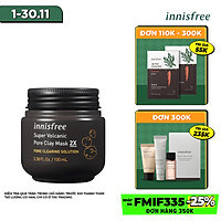 Siêu Mặt Nạ Chăm Sóc Lỗ Chân Lông Innisfree Super Volcanic Pore Clay Mask 2 x 100ml - 131171056