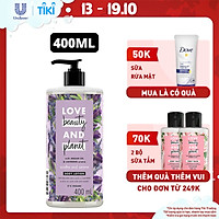 Single Sữa dưỡng thể 400ml Love Beauty And Planet dưỡng ẩm dịu nhẹ Soothe & Serene với 100% tinh dầu Argan Morocco