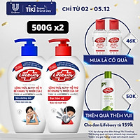 COMBO Nước rửa tay sạch khuẩn Lifebuoy Bạc Bảo Vệ 500G & Sữa Dưỡng Ẩm 500g