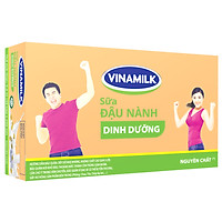 Thùng 48 Hộp Sữa Đậu Nành Vinamilk Nguyên Chất (200ml)