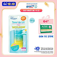 Sữa chống nắng nâng tông dành cho da dầu/hỗn hợp Sunplay Skin Aqua Tone Up UV Milk (Mint Green) (dành cho da sáng, có khuyết điểm đỏ) (50g)