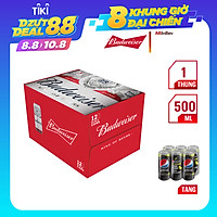 Thùng 12 Lon Bia Budweiser (500ml / Lon)