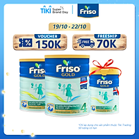 Bộ 2 Hộp Sữa Bột Friso Gold 4 1400g Dành Cho Trẻ Từ 2 - 6 Tuổi + Tặng Lon Sữa Friso Gold 4 380g