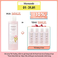 Nước Hoa Hồng Cung Cấp Độ Ẩm Mamonde Rose Water Toner 250ml + 100ml
