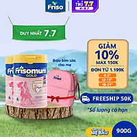 2 lon sữa Bột Friso mum Gold Hương Vani (900g) - Tặng 1 túi bỉm sữa cho mẹ