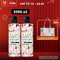 Combo Sữa Tắm Nước Hoa Thơm Lux Botanicals Hương Nước Hoa Hồng Pháp Nồng Nàn (530gx2)