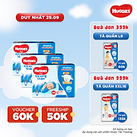 Combo 3 Gói Tã Dán Sơ Sinh Huggies NB74 (Dưới 5kg) - Gói 74 Miếng - Bao Bì Mới