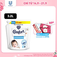 Nước xả vải em bé Comfort cho da nhạy cảm với công thức riêng dịu nhẹ 100% nguồn gốc thực vật, Túi 3.2L