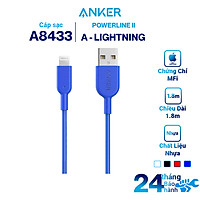 Dây Cáp Sạc Lightning Cho iPhone Anker PowerLine II 1.8m - A8433 - Hàng Chính Hãng