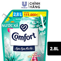Nước Xả Vải Comfort Giữ Màu & Bền Vải Ngăn Ngừa Mùi Hôi, Một Lần Xả Hương Tươi Mát túi 2.8L