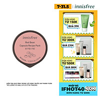 Mặt Nạ Rửa Dạng Hủ Từ Đậu Đỏ Innisfree Capsule Recipe Pack Redbean (10ml) - 131171938