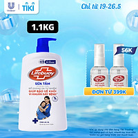 Sữa Tắm Lifebuoy Sạch Khuẩn Khỏi 99.9% Vi Khuẩn Gây Bệnh Chăm Sóc Da Với Ion Bạc+ Hỗ Trợ Đề Kháng Da Tự Nhiên 1100G