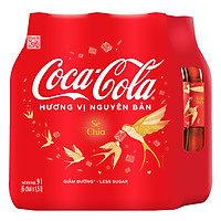 Lốc 6 Chai Nước Giải Khát Có Gas Coca-Cola (1.5L / Chai)