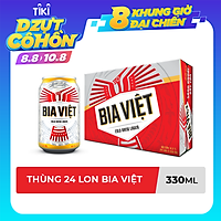 Thùng 24 Lon Bia Việt (330ml/lon)