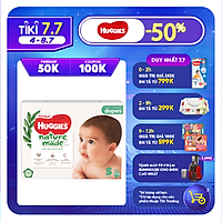 Tã Dán Siêu Cao Cấp Huggies Platinum Naturemade S82 (82 Miếng)