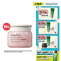 Kem dưỡng ẩm làm sáng chống nắng cho da innisfree Jeju Cherry blossom Tone-up cream SPF30 PA++ 50ml - 131172154