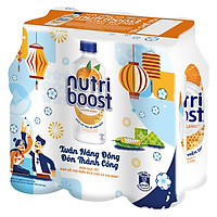 Lốc 6 Chai Sữa Nutriboost Thế Hệ Mới Hương Cam (297ml / Chai)