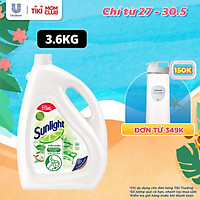 Nước Rửa Chén Bát Sunlight Thiên Nhiên Muối Khoáng & Lô Hội 3.6kg