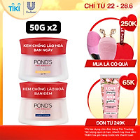 Bộ Đôi Kem Dưỡng Chống Lão Hóa Da Ngày Và Đêm Pond's Age Miracle (50g/hũ)