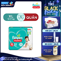 Tã Quần Pampers Giữ Dáng Mới Gói Lớn L36/XL32/XXL28/M40