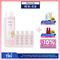 Nước Hoa Hồng Cung Cấp Độ Ẩm Mamonde Rose Water Toner 250ml + 100ml