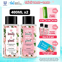 Combo Dầu Gội Xả LBP Óng Mượt Rạng Rỡ Với 100% Tinh Dầu Hoa Hồng Bulgaria Và Bơ Murumuru 400ml