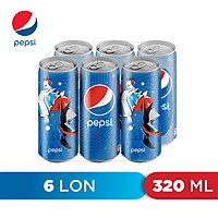 Lốc 6 Lon Nước Ngọt Có Gaz Pepsi (320ml/lon)