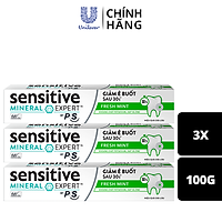 Combo 3 Kem Đánh Răng Sensitive Expert By P/S Fresh Mint Bạc Hà Thơm Mát 100g