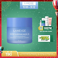 Mặt Nạ Ngủ Dưỡng Ẩm Và Tăng Khả Năng Tự Vệ Của Da Phiên Bản Cải Tiến LANEIGE Water Sleeping Mask EX