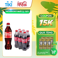 Lốc 6 Chai Nước Giải Khát Có Gas Coca-Cola (600ml / Chai)