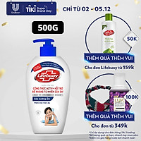 Nước rửa tay 500g Lifebuoy Sữa dưỡng ẩm Bảo vệ khỏi 99.9% vi khuẩn gây bệnh và dưỡng ẩm tay Chăm sóc da Ngăn ngừa vi khuẩn lây lan trên da với ion Bạc+ hỗ trợ cùng đề kháng da tự nhiên